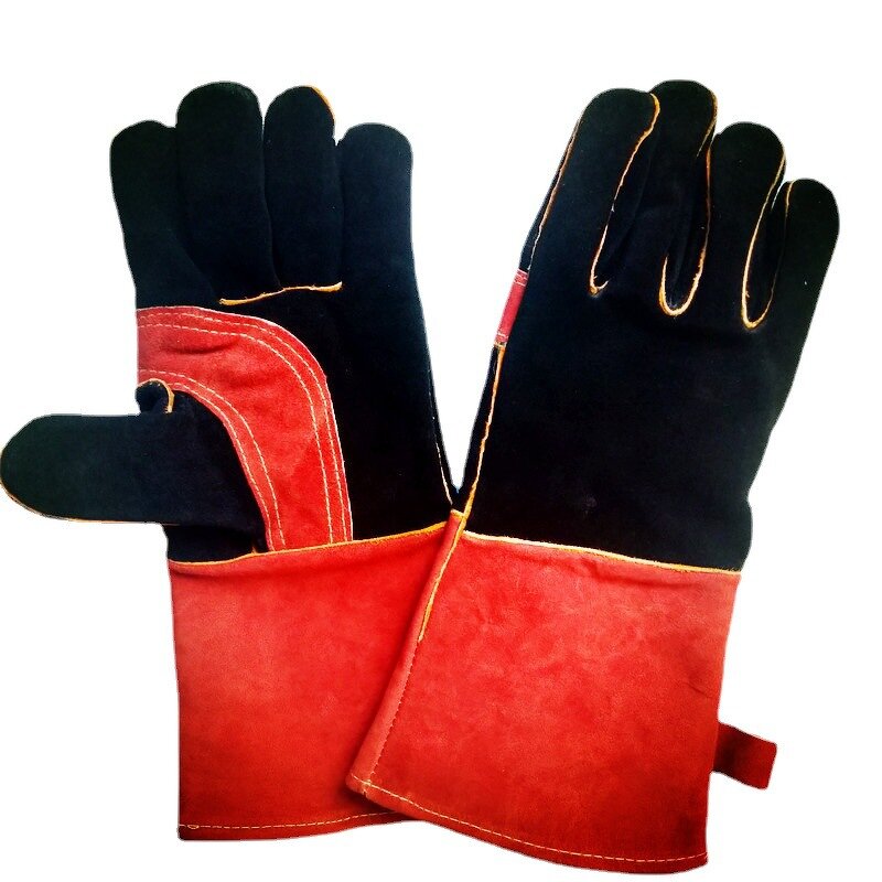 Leather Work Gloves Factory - Cowhide Welding Outdoor BBQ Gloves