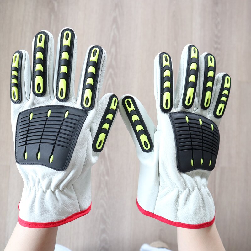 TPR Anti-Impact Gloves Factory - Custom Leather Welding Mechanical Safety Gloves