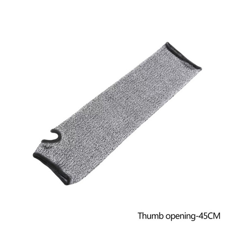 Cut Resistant Arm Sleeves Manufacturer - 13G HPPE Knit Level 5 Protective Sleeves with Thumb Slot