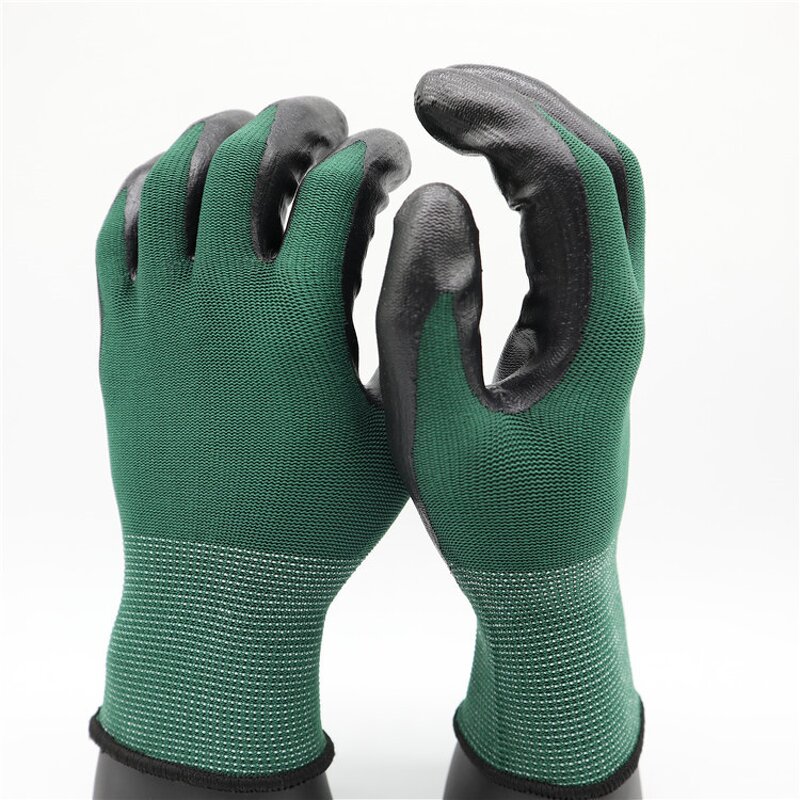 Nitrile Nylon Gloves Manufacturer - Customized Logo Printing Knitted EN388 Gloves