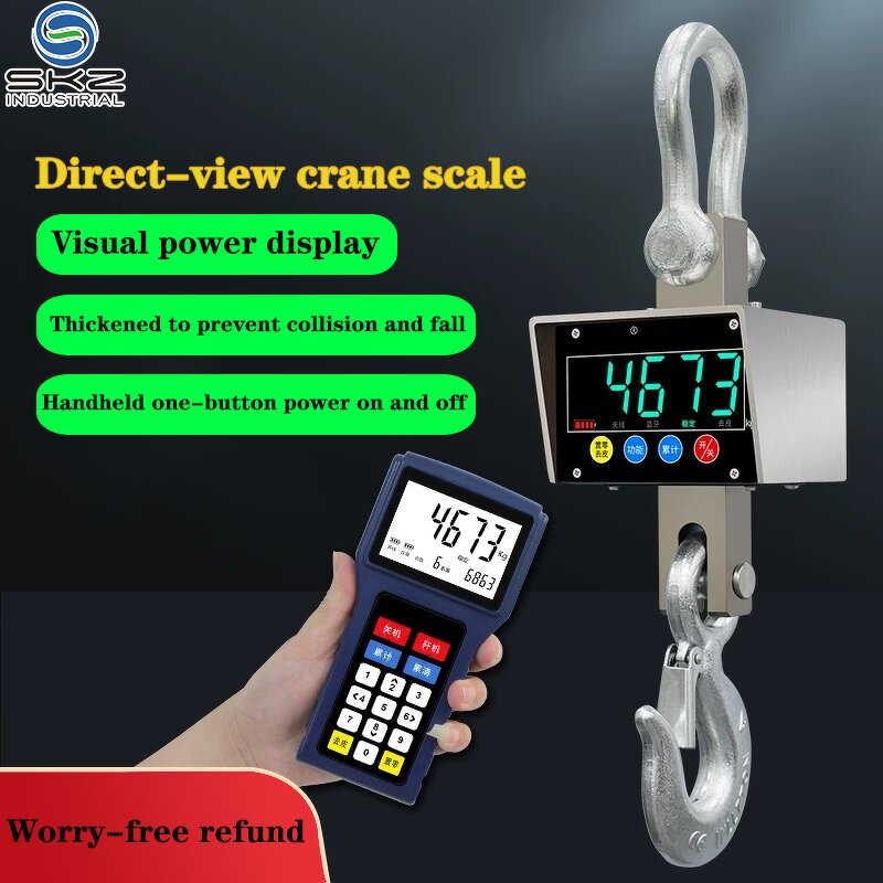Crane Scale Manufacturer - OEM/ODM Custom Wireless 300kg 500kg Hanging Scale Waterproof Stainless Steel Digital