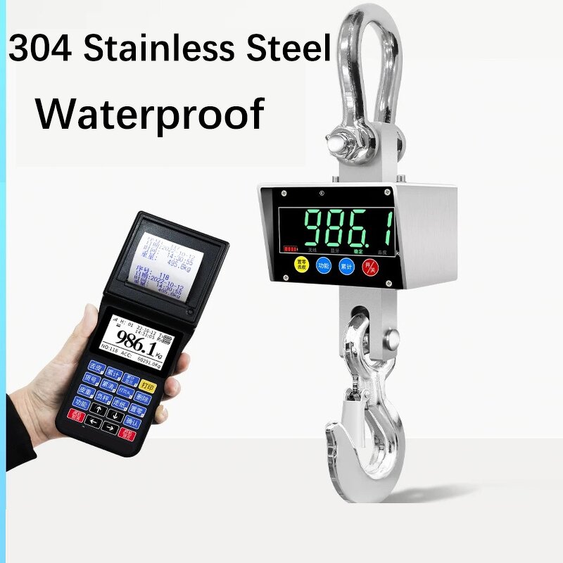 Crane Scale Manufacturer - OEM/ODM Custom Wireless 300kg 500kg Hanging Scale Waterproof Stainless Steel Digital