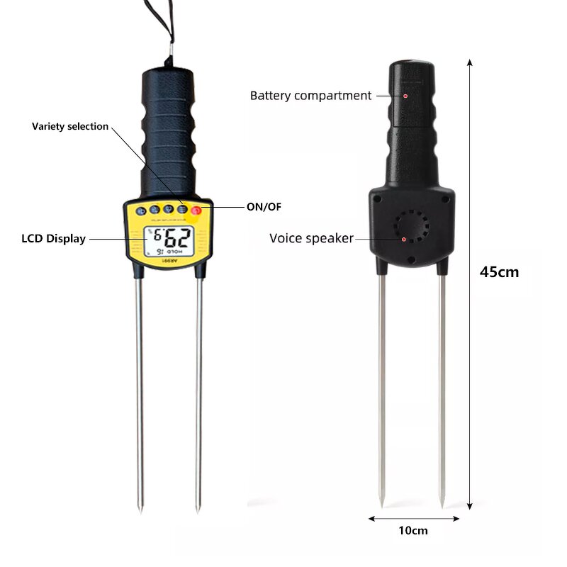 Grain Moisture Meter Factory - OEM/ODM Custom Smart Sensor Digital Grain Moisture Analyzer Tester