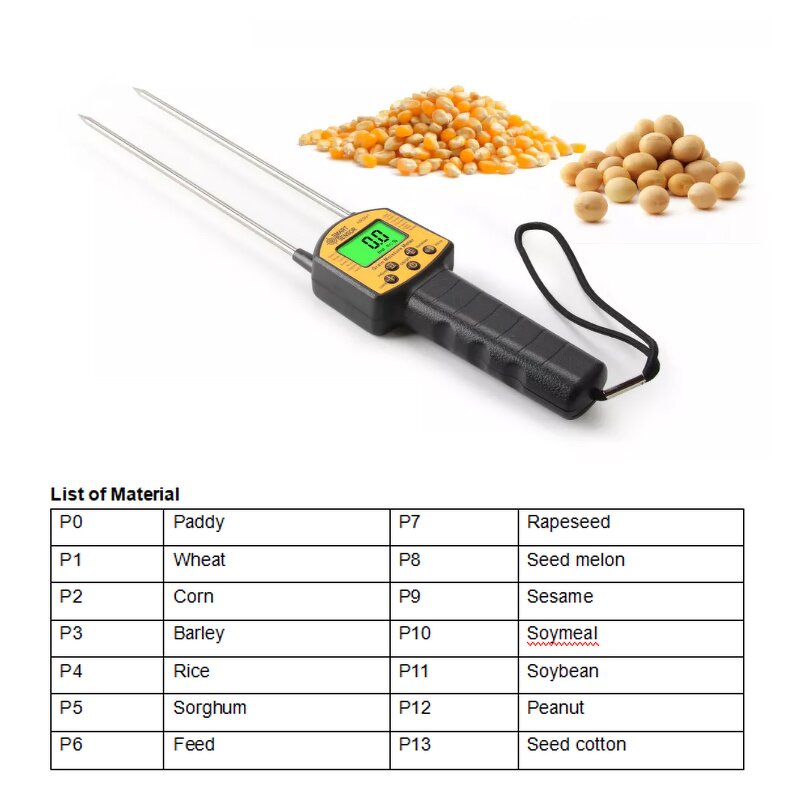 Grain Moisture Meter Factory - OEM/ODM Custom Smart Sensor Digital Grain Moisture Analyzer Tester