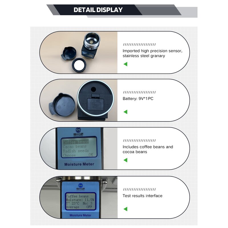 Grain Moisture Meter Factory - OEM/ODM Custom Farm Portable Wheat Grain Moisture Analyzer Price