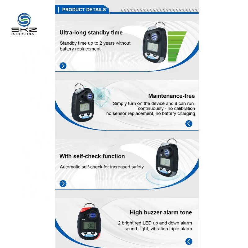 Gas Detector Manufacturer - OEM/ODM Custom Maintenance Free Carbon Monoxide CO Gas Detector Analyzer