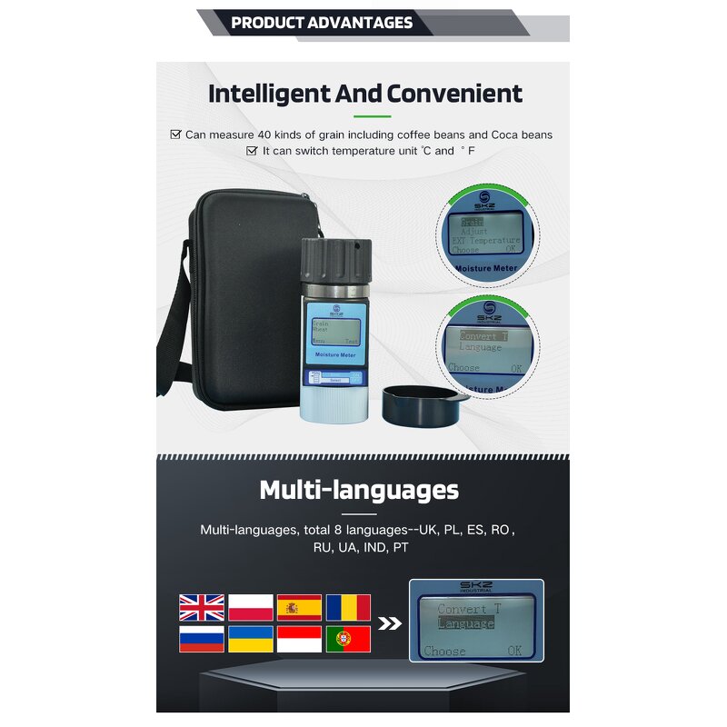 Grain Moisture Meter Factory - OEM/ODM Custom Farm Portable Wheat Grain Moisture Analyzer Price