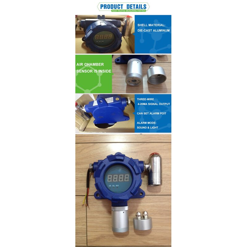 Gas Detector Factory - OEM/ODM Custom High Precision Fixed Xylene Detector 0-100% LEL Metal Construction