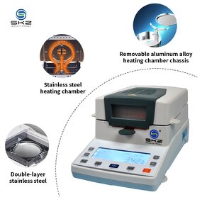 Moisture Analyzer Manufacturer - OEM/ODM Custom Digital LCD Halogen Moisture Analyzer for Lab Use