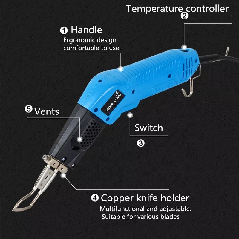 Electric Hot Knife Factory - OEM/ODM Custom Industrial Hot Knife Cutter for Styrofoam PVC Fabric
