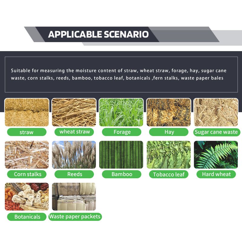 Hay Moisture Meter Manufacturer - OEM/ODM Custom Herb Rice Straw 0-80% Moisture Range Lightweight Hay Moisture Meter