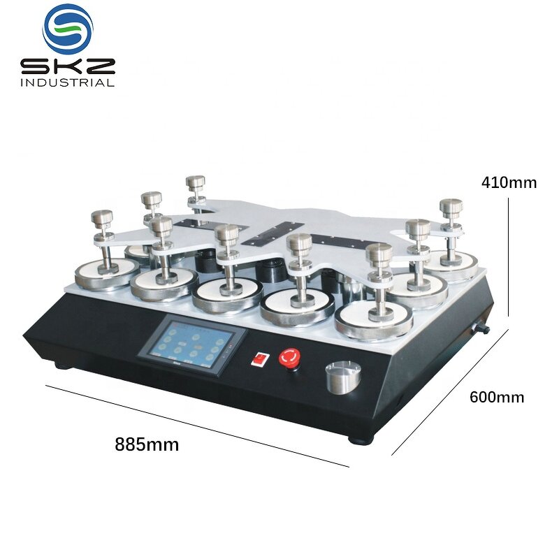 Abrasion Testing Machine Factory - OEM/ODM Custom Textile Martindale Abrasion Testing Machine 9heads