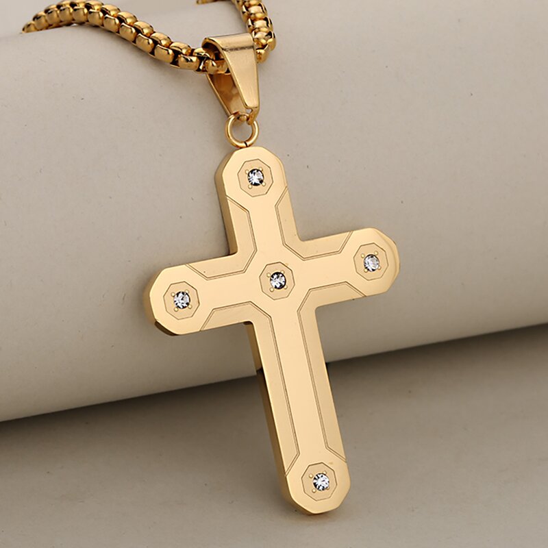 Carbon Fiber Cross Pendant Manufacturer - Puzzle Camouflage Diamond-Encrusted Zircon Popular