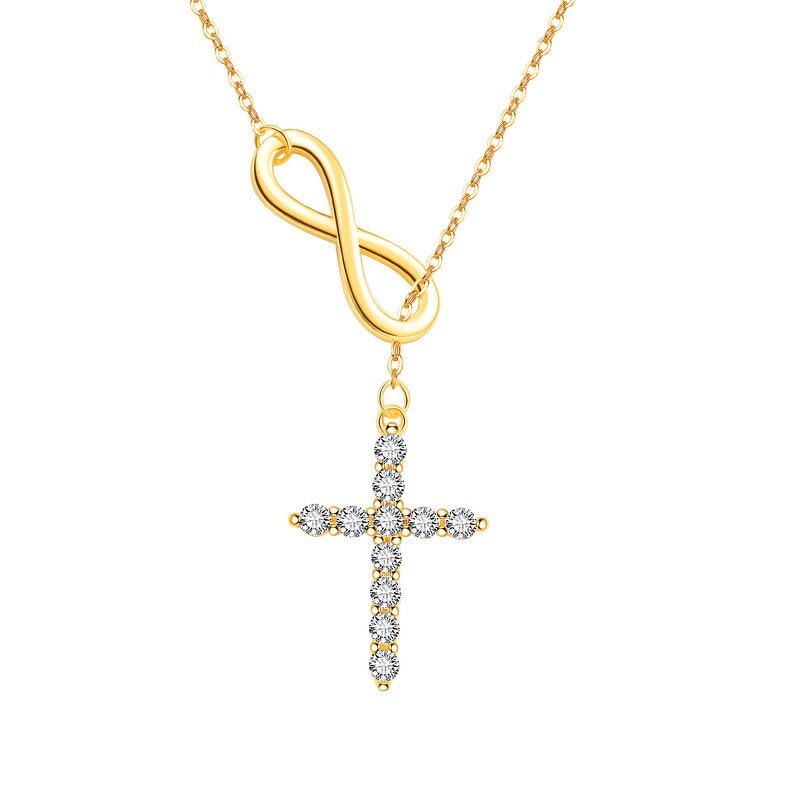 Cross Necklace Factory - Simple Infinite Circulation European American Women's Fashion Geometry
