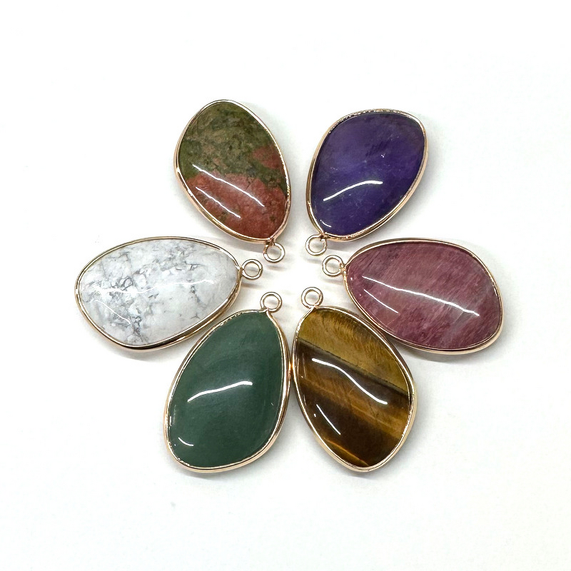 Elephant Pendant Factory - European American Style Fashionable Fresh Natural Crystal Alloy Necklace