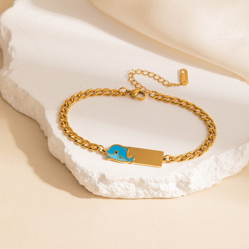 Couple Bracelets Manufacturer - Stainless Steel Ins Pair Trendy Personality Retro Hip Hop