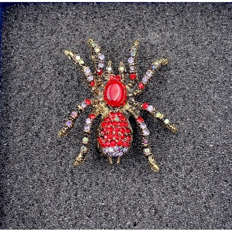 Spider Brooch Manufacturer - Cross-border Retro Rhinestone Fashionable High-end Men's Suit