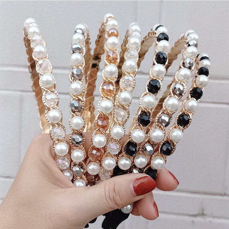 Pearl Headband Factory - New Korean Popular Headband Easiest for Match Casual Elegant Pressed Hairpin