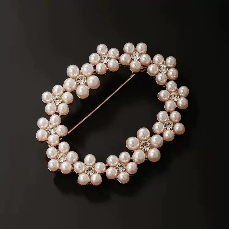 Pearl Corsage Brooch Manufacturer - High-End Feminine Exquisite Crystal Zircon Pin Plating Gift