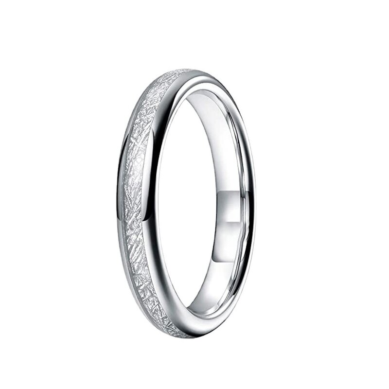 Blue Tungsten Ring Factory - Groove Unisex Wedding Ring Wide Surface 4/6/8mm Engagement Custom