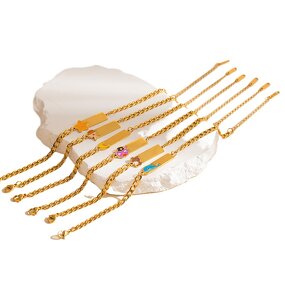 Couple Bracelets Manufacturer - Stainless Steel Ins Pair Trendy Personality Retro Hip Hop