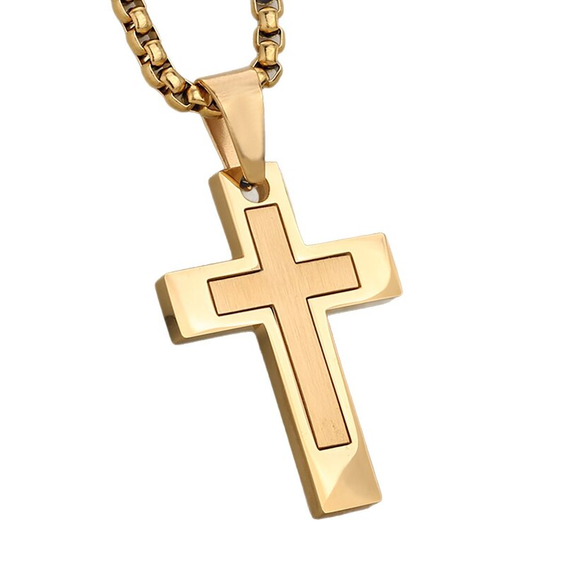 Children's Cross Pendant Factory - European American Creative Hip-Hop Retro Religious Fashion