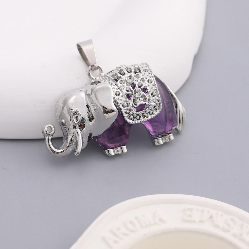 Crystal Crab Pendant Factory - Wholesale Natural Stone DIY Children's Jewelry Amethyst Tiger Eye