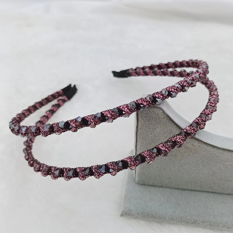 Rhinestone Headband Manufacturer - Koreanstyle Forest Simple Retro Pearl Crystal Alloy Fresh Temperament