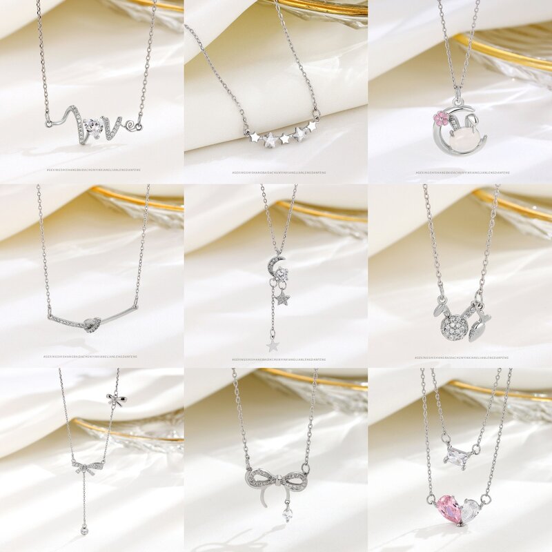 Sterling Silver Necklace Factory - S925 Versatile Elegant Niche Simple High-end Feel Collarbone
