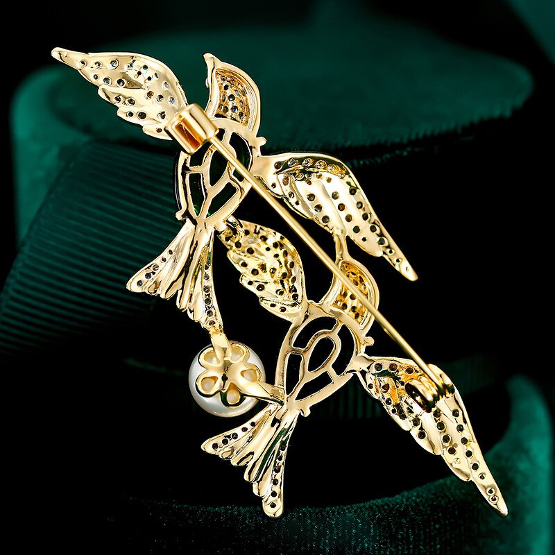 Bird-Of-Paradise Brooch Manufacturer - High-End Chinese-Style Elegant Graceful Fashion Accessory
