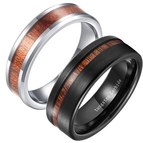 Tungsten Ring Factory - Popular Classic Wide Surface 6/8/10mm Groove Series Men's Bottle Opening