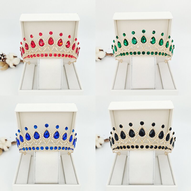 Baroque Crown Manufacturer - European Style Cross-border Round Alloy Headdress Adult Ceremony