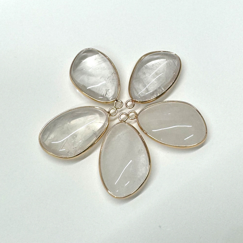 Elephant Pendant Factory - European American Style Fashionable Fresh Natural Crystal Alloy Necklace