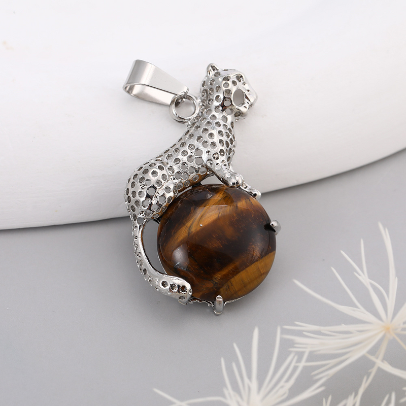 Water Drop Necklace Manufacturer - Wholesale Natural Stone Crystal Leaf DIY Life Tree Alloy Braided