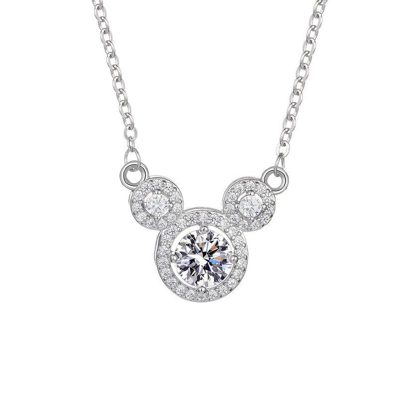 Moissanite Necklace Manufacturer - Internet Celebrity Live Broadcast One-Carat Pendant Zircon Chain