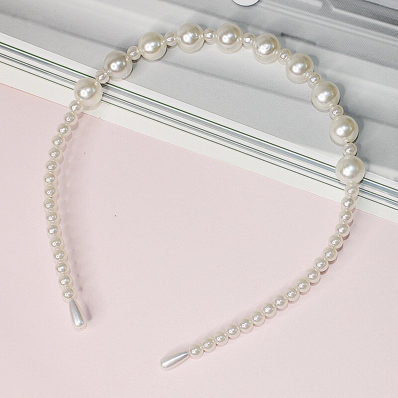 Pearl Headband Manufacturer - Korean Ins New Arrival Casual Retro Alloy Popular Fresh Elegant Fairy