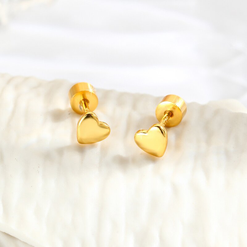 Hoop Earrings Factory - Fashion Trendy Geometric Non-embroidered Welding Beaded Gold-color Plating