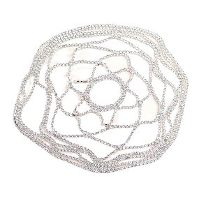 Crystal Flower Hair Comb Manufacturer - Hot Sale Trendy Handmade Gold Metal Ornament Flexible Chain