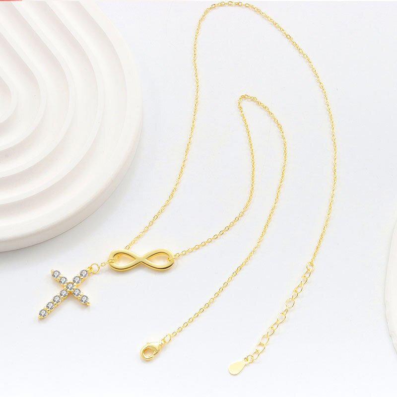 Cross Necklace Factory - Simple Infinite Circulation European American Women's Fashion Geometry
