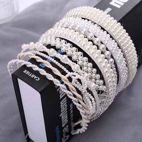 Pearl Headband Manufacturer - Korean Ins New Arrival Casual Retro Alloy Popular Fresh Elegant Fairy