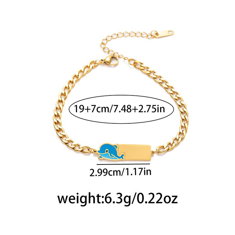 Dolphin Bracelet Factory - Cross-Border Hot Selling Stainless Steel Fashionable Elegant Jewelry