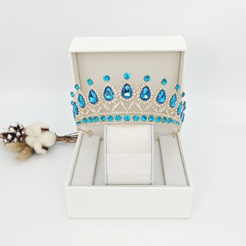 Baroque Crown Manufacturer - European Style Cross-border Round Alloy Headdress Adult Ceremony