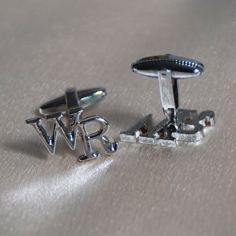 Cufflinks Set Manufacturer - New Style French Simple Hollow Braid Round Square Baked Paint