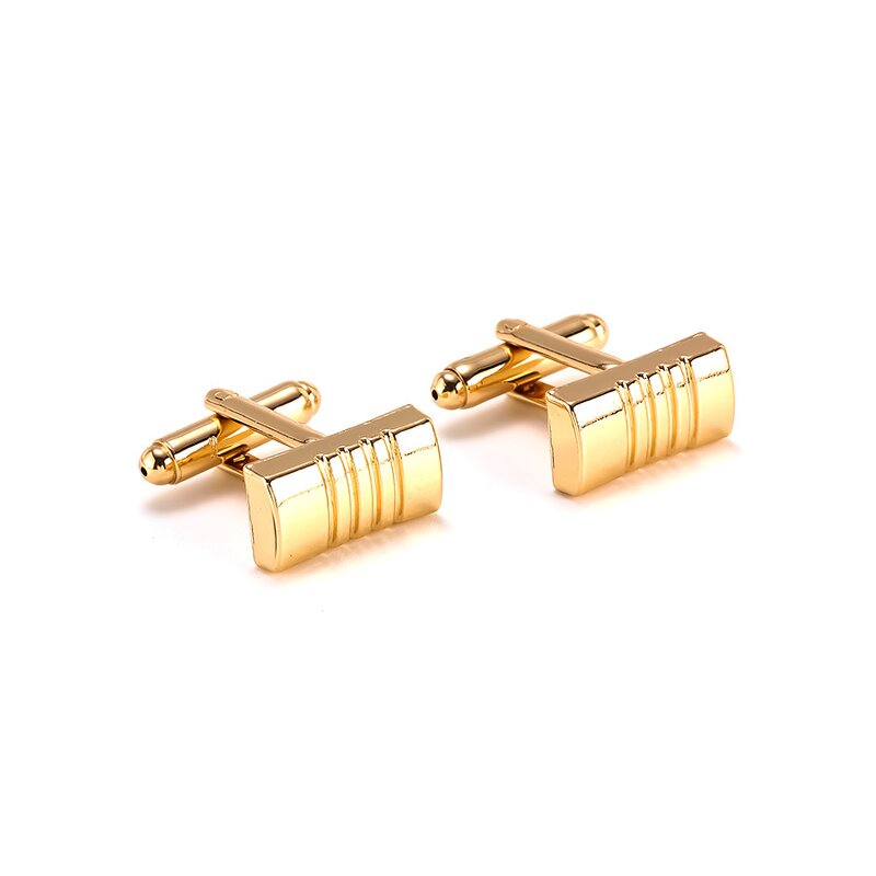 French Cufflink Manufacturer - New Model Austrian Crystal Diamond Inlay Simple Hollow Braid Design