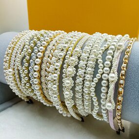 Rhinestone Headband Manufacturer - Koreanstyle Forest Simple Retro Pearl Crystal Alloy Fresh Temperament