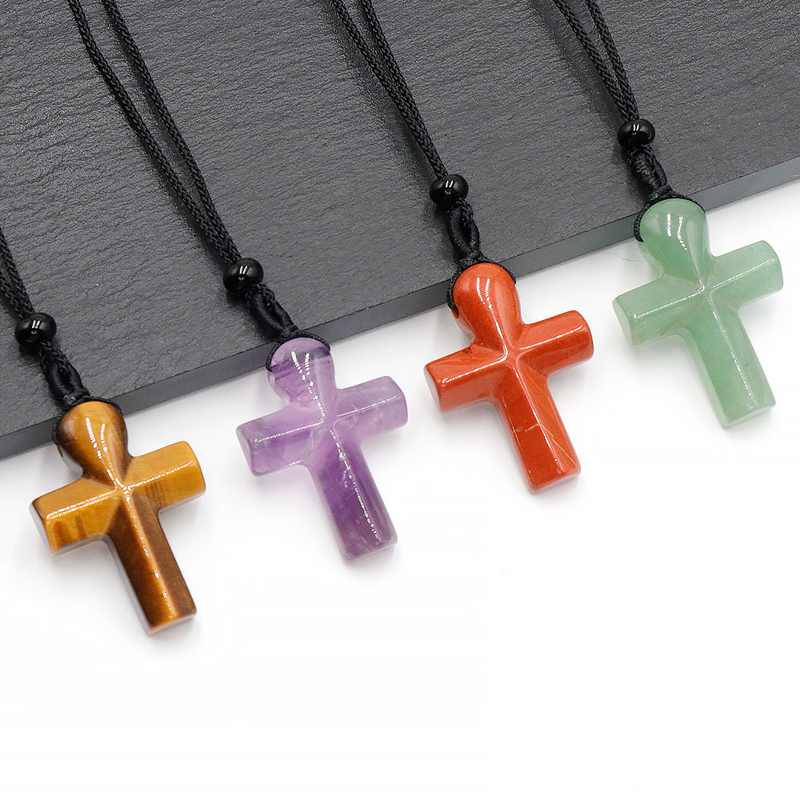 Heart Pendant Manufacturer - Natural Stone Crystal Pendulum Children's Accessories Jewelry Factory