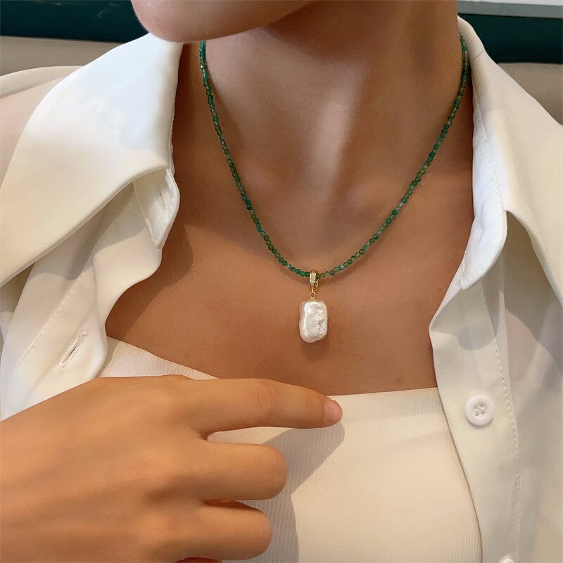 Amethyst Necklace Manufacturer - Cross-Border Hot-Selling Freshwater Pearl Crystal Ball Pendant Choker