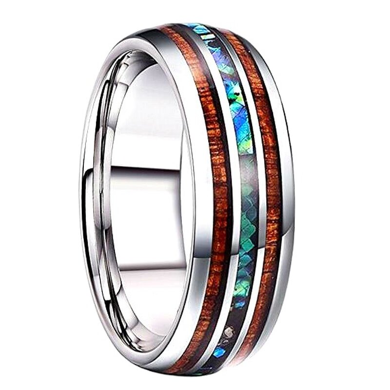 Turquoise Ring Manufacturer - Supply New Series Inlaid Turquoise Crumblings Width 4mm Black Women's