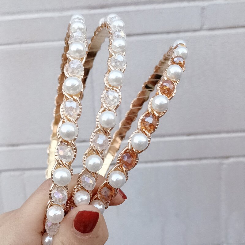Pearl Headband Factory - New Korean Popular Headband Easiest for Match Casual Elegant Pressed Hairpin