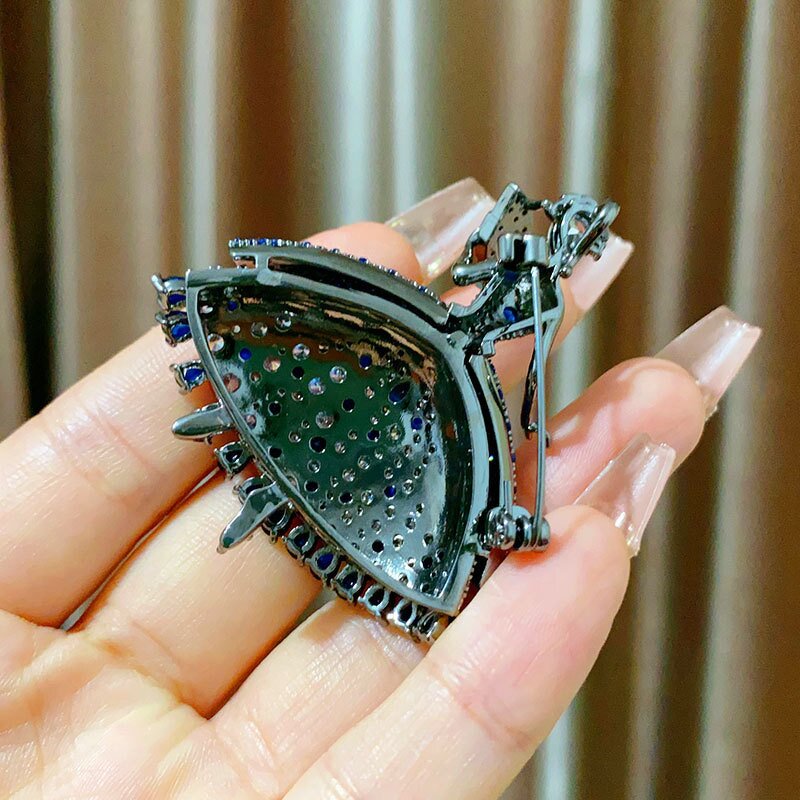 Peony Brooch Manufacturer - DIY Accessories Elegant Chinese Style Multi-layer Copper Gold-plated Zircon